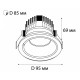 Встраиваемый светильник Italline IT02-008 IT02-008 DIM white