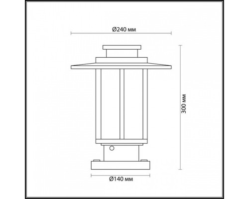 Наземный низкий светильник Odeon Light Mito 4047/1B