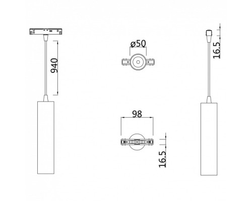 Подвесной светильник Maytoni Focus LED TR016-2-12W4K-W