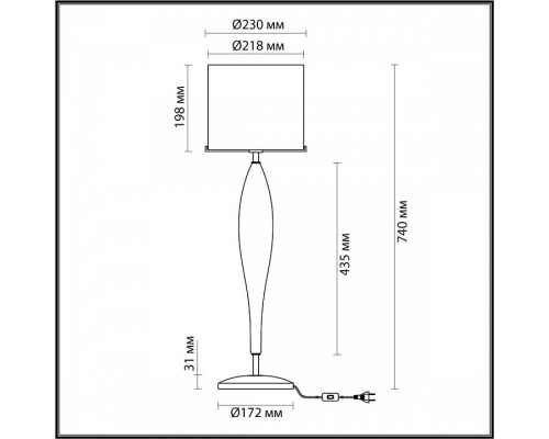 Настольная лампа декоративная Odeon Light Tower 4850/1T