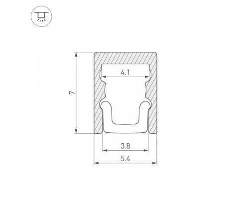 Профиль накладной Arlight ARH-KANT 36399