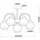 Люстра на штанге MyFar Kris MR1491-5C