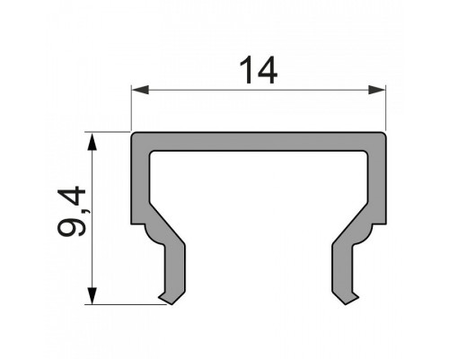 Профиль накладной Deko-Light H-01-08 984005