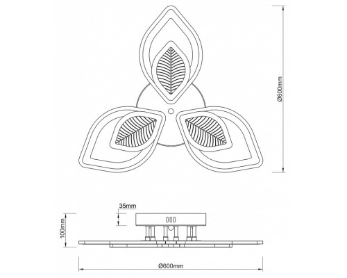 Потолочная люстра Escada Anise 10288/6LED