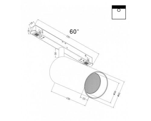 Светильник на штанге Maytoni Focus LED TR032-2-20W4K-W-B