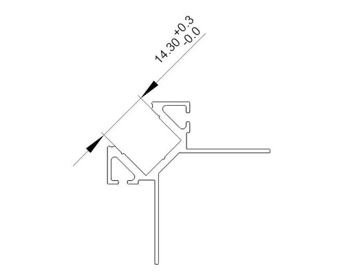 Профиль накладной Deko-Light EV-02-12 975384