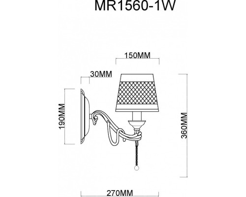 Бра MyFar Dana MR1560-1W