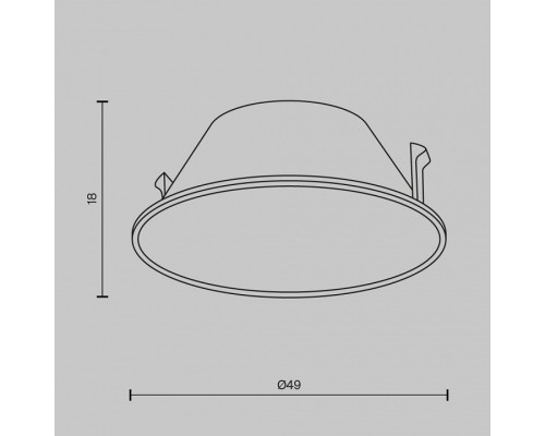 Кольцо декоративное Maytoni Wise Ring057-7-GF