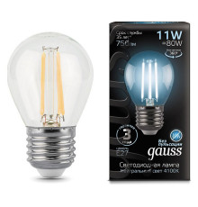 Лампа светодиодная Gauss LED Filament E27 11Вт 4100K 105802211