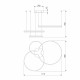 Подвесной светильник Eurosvet Gap 90180/3 золото 160W