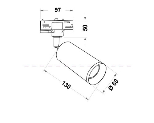 Светильник на штанге Maytoni Focus TR028-3-GU10-MG