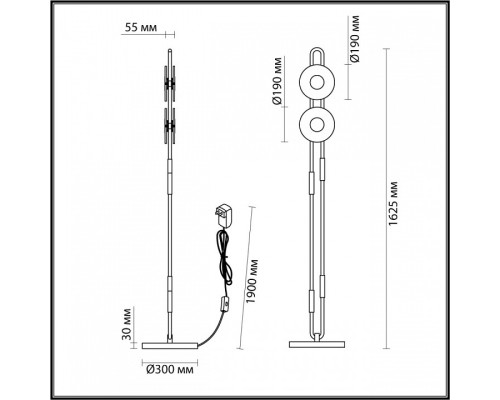 Торшер Odeon Light Magnet 5407/23FL