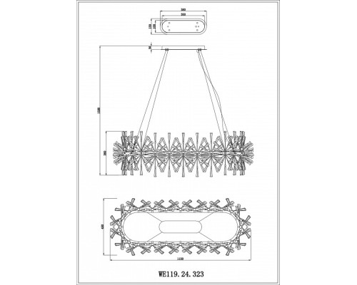 Подвесная люстра Wertmark Floriane WE119.24.323