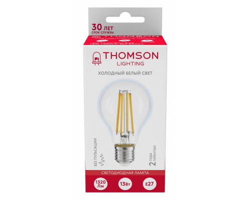 Лампа светодиодная Thomson Filament A60 E27 13Вт 6500K TH-B2369