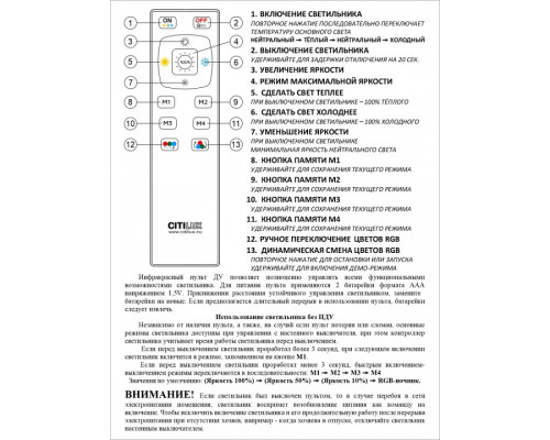 Накладной светильник Citilux Спутник CL734900G