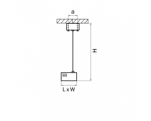 Подвес для трека Lightstar Barra 504297