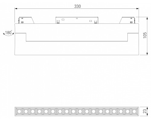 Накладной светильник Elektrostandard Slim Magnetic a067371