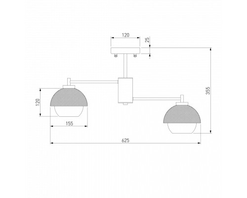 Люстра на штанге Eurosvet Nocciola 70106/6 черный