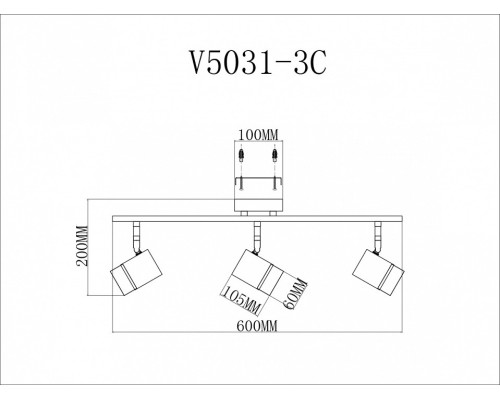 Спот Moderli David V5031-3C