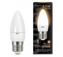 Лампа светодиодная Gauss LED Candle E27 6.5Вт 3000K 103102107