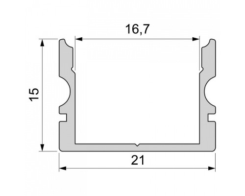 Профиль накладной Deko-Light AU-02-15 970160