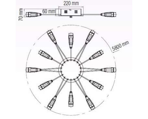 Накладной светильник Horoz Electric Favori HRZ00002178