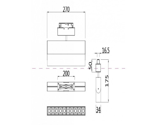 Светильник на штанге Maytoni Points TR015-2-20W4K-B