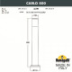 Наземный низкий светильник Fumagalli Carlo DR1.575.000.LXU1L