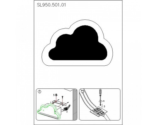 Накладной светильник EVOLUCE Nube SL950.501.01