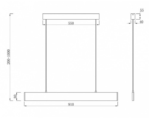 Подвесной светильник Maytoni Step P010PL-L23B