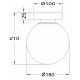 Накладной светильник Maytoni Basic form MOD321WL-01G2