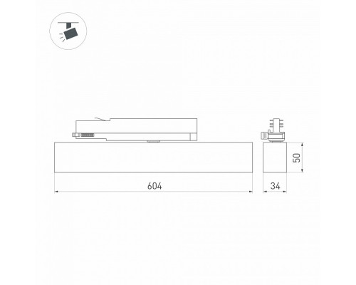 Светильник на штанге Arlight FLAT 033697(1)