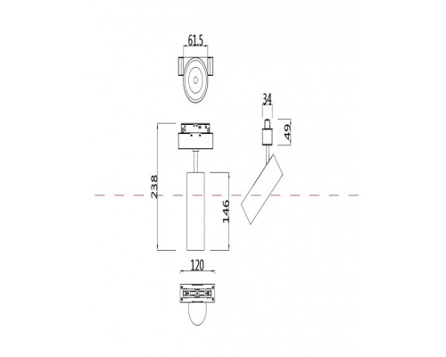 Светильник на штанге Maytoni Focus LED TR019-2-15W3K-B