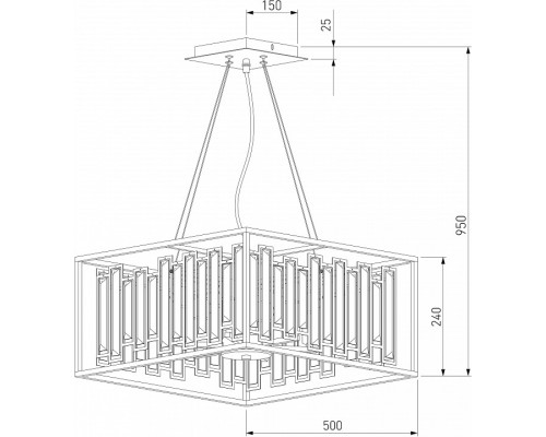 Подвесная люстра Bogate's Cella 377/6 Strotskis