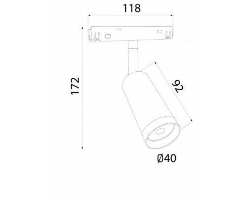 Светильник на штанге Elektrostandard Slim Magnetic a061300