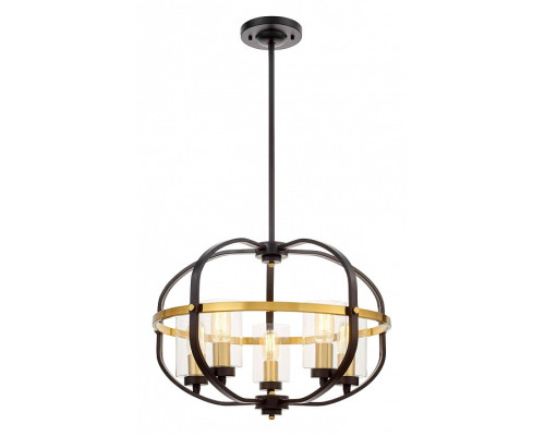 Люстра на штанге LUMINA DECO Monterey LDP 1141-5 BK+MD