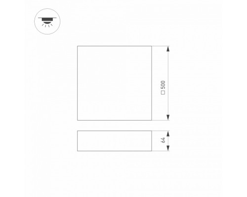 Накладной светильник Arlight QUADRO 034802