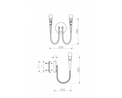 Бра Freya Branches FR5253WL-02N