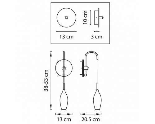 Бра Lightstar Pentola 803521