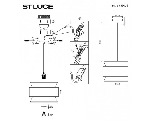 Подвесной светильник ST-Luce Jackie SL1354.403.01