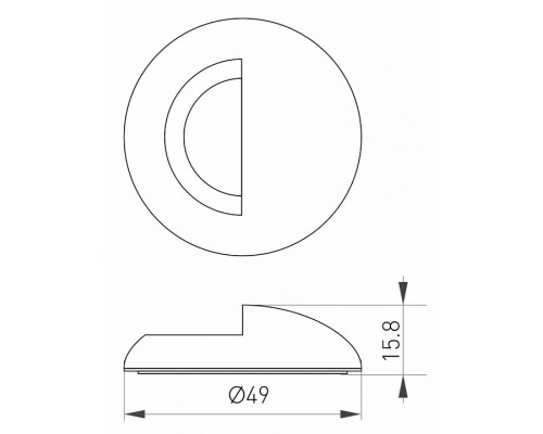 Рамка на 1 пост Arlight Deck 035757