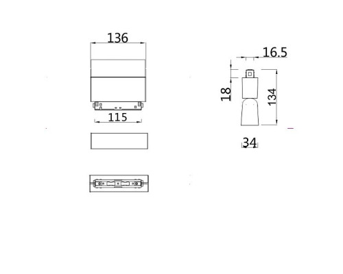 Накладной светильник Maytoni BASIS TR013-2-10W3K-B