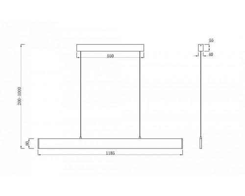 Подвесной светильник Maytoni Step P010PL-L30B