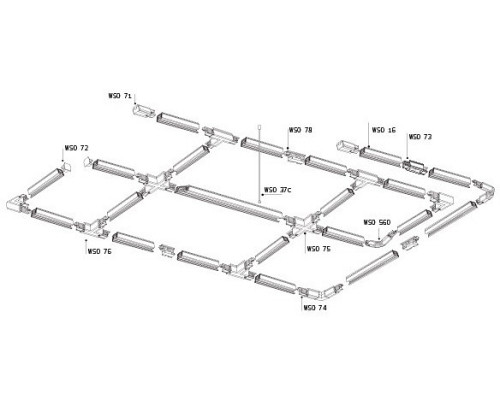 Подвес для трека Italline WSO WSO 37C chrome