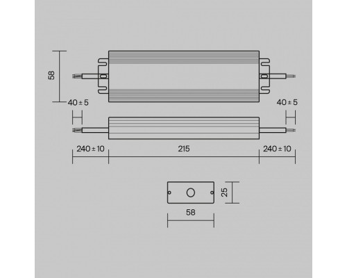 Блок питания с проводом Maytoni Power Supply Magnetic PSL008-100W-48V-IP67