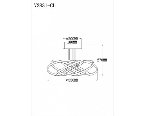 Потолочная люстра Moderli Arrow V2831-CL