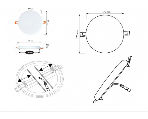 Встраиваемый светильник Arte Lamp Prior A7983PL-1WH