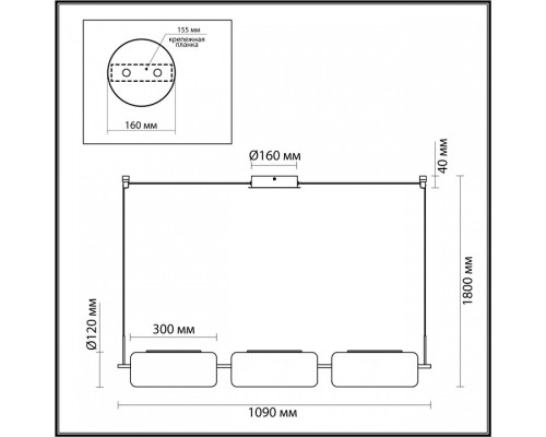 Подвесной светильник Odeon Light Kavia 5003/30L