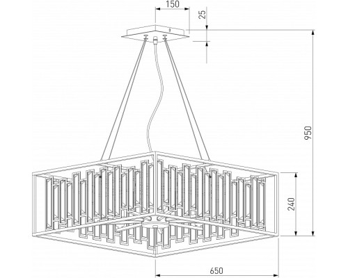 Подвесная люстра Bogate's Cella 377/9 Strotskis