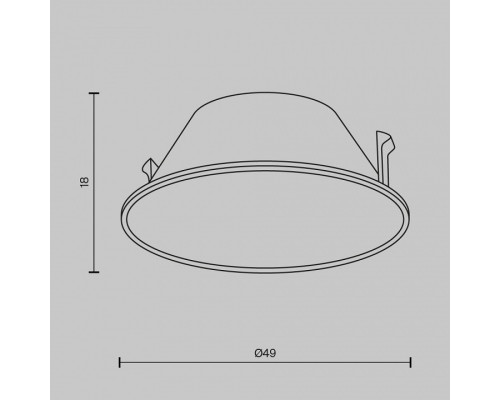 Кольцо декоративное Maytoni Wise Ring057-7-CH